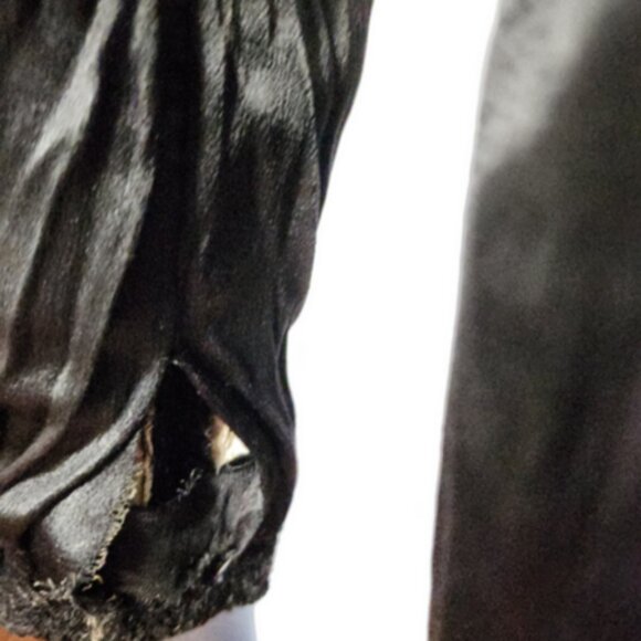 Antique J Johnson & Sons New Haven Ct Jim-Straw Original Women's Black Coat RARE - Picture 9 of 14